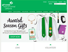 Tablet Screenshot of girlscoutshcc.org